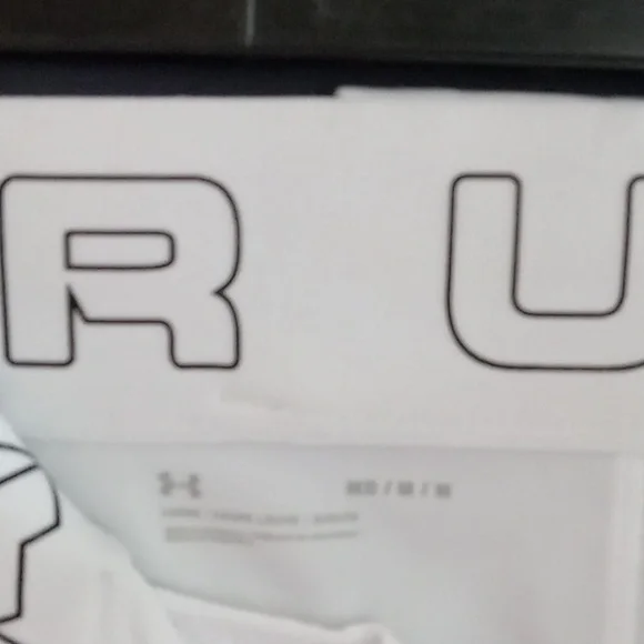 GUC Under Armour athletic pants white double snap size medium - Picture 3 of 7